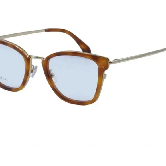 Celine Brown Tortoiseshell Glasses with Double-Bridge Design - Picture 1 of 5